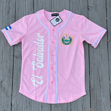 JERSEY EL SALVADOR PINK/WHITE