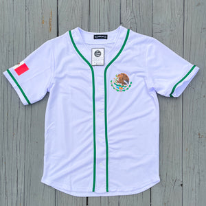 MEXICO JERSEY BLANCO/LINEAS VERDES