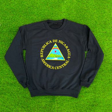 NICARAGUA ESCUDO CREWNECK NEGRO🇳🇮