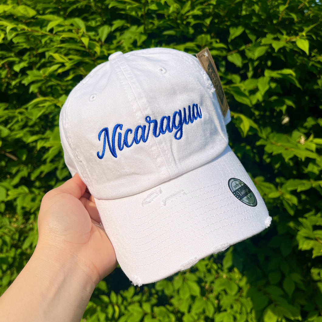 NICARAGUA CACHUCHA BLANCA 🧢