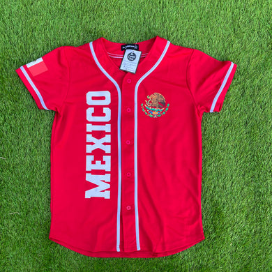 MEXICO JERSEY 🇲🇽 ROJO LÍNEAS BLANCAS