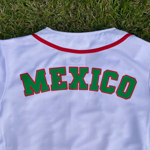 MEXICO JERSEY BLANCO/LINEAS ROJAS